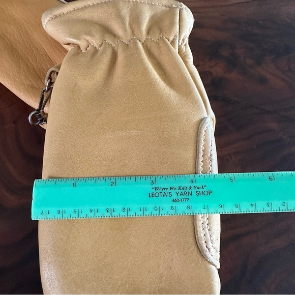 FAIRFIELD-HANOVER Top Grain Cowhide Vintage Leather Mittens Men’s Large - Picture 8 of 12
